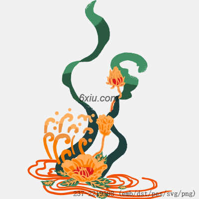 svg矢量绣花图下载