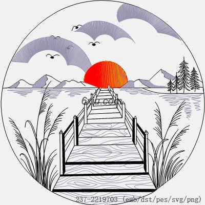 svg矢量绣花图下载