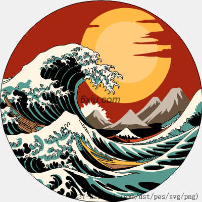 svg矢量绣花图下载