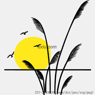 svg矢量绣花图下载