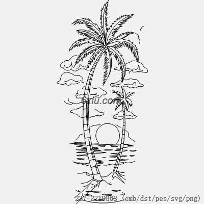 svg矢量绣花图下载