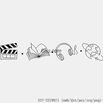 svg矢量绣花图下载