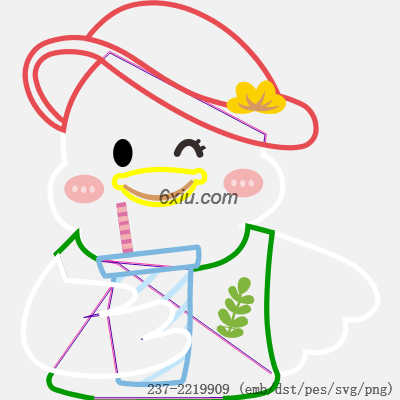 svg矢量绣花图下载