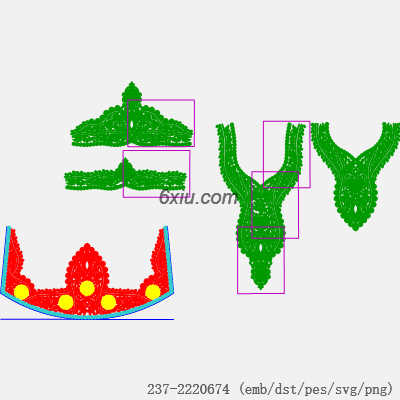 svg矢量绣花图下载