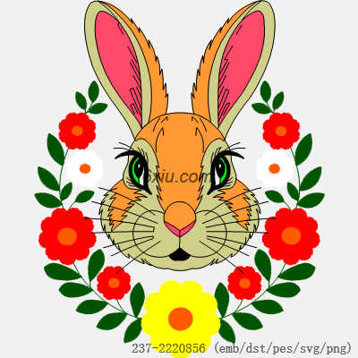svg矢量绣花图下载