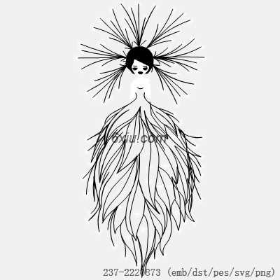 svg矢量绣花图下载