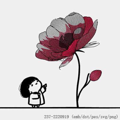 svg矢量绣花图下载