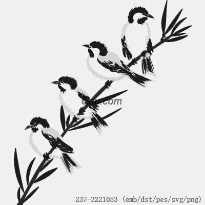 svg矢量绣花图下载