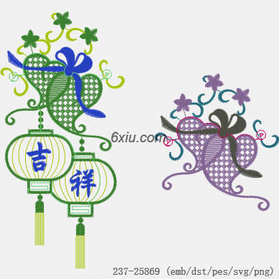 svg矢量绣花图下载