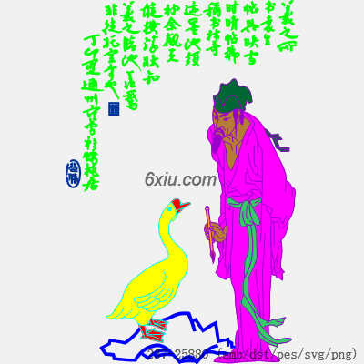 svg矢量绣花图下载