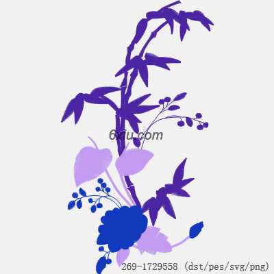 svg矢量绣花图下载