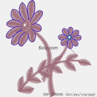 svg矢量绣花图下载