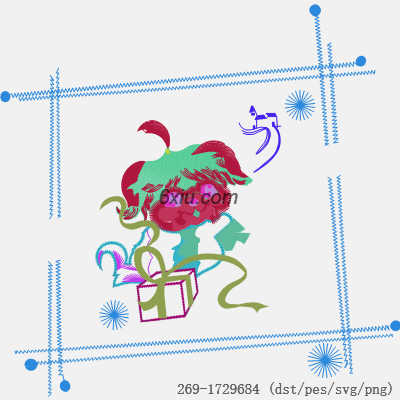 svg矢量绣花图下载