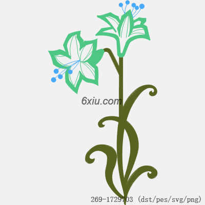 svg矢量绣花图下载