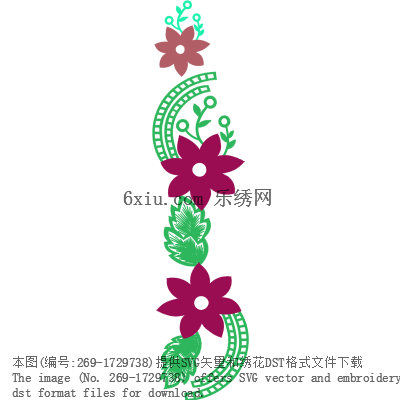 svg矢量绣花图下载