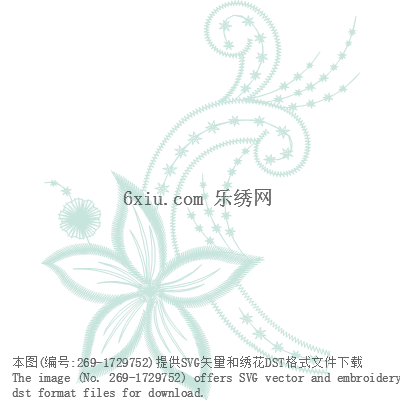 svg矢量绣花图下载