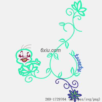 svg矢量绣花图下载