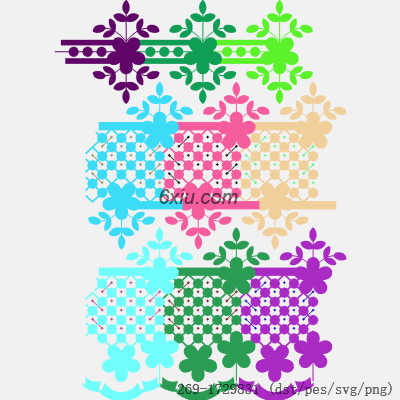 svg矢量绣花图下载