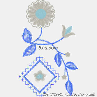 svg矢量绣花图下载