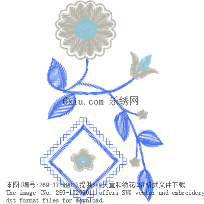 svg矢量绣花图下载