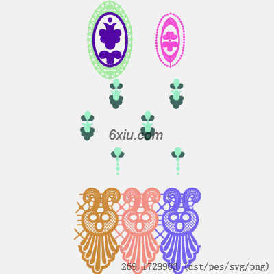 svg矢量绣花图下载