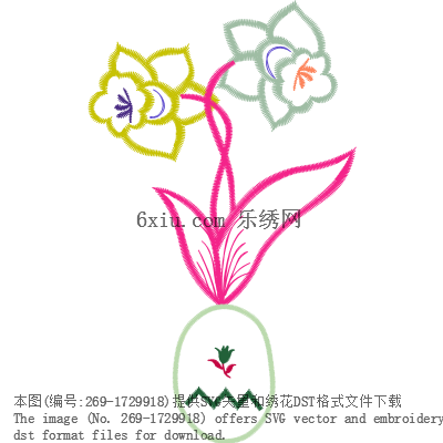 svg矢量绣花图下载