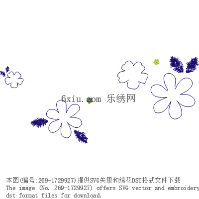 svg矢量绣花图下载