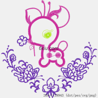 svg矢量绣花图下载