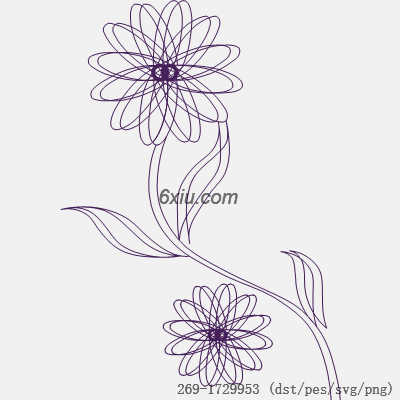 svg矢量绣花图下载