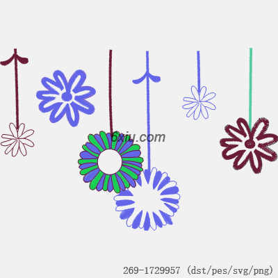 svg矢量绣花图下载