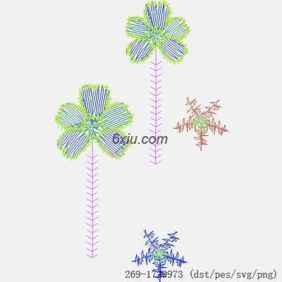 svg矢量绣花图下载