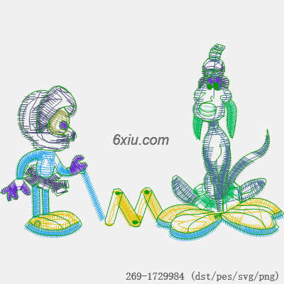 svg矢量绣花图下载