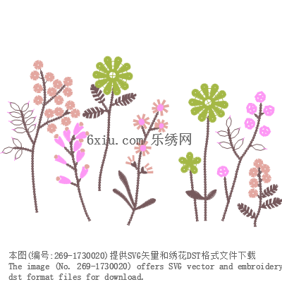 svg矢量绣花图下载