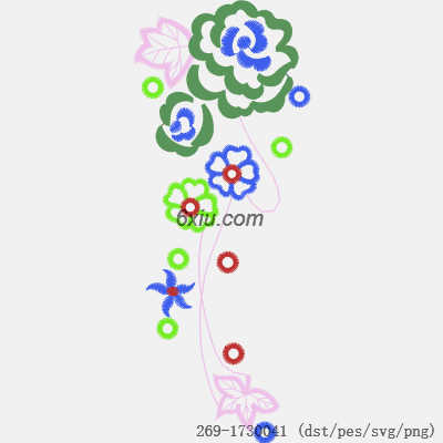svg矢量绣花图下载