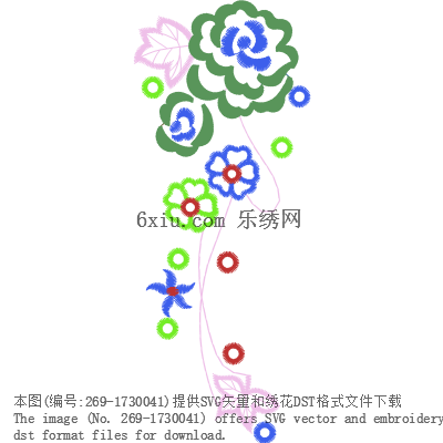 svg矢量绣花图下载