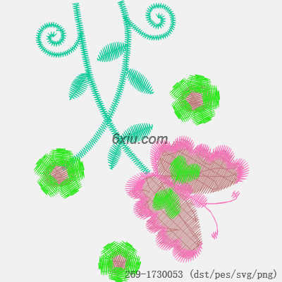svg矢量绣花图下载
