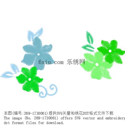 svg矢量绣花图下载