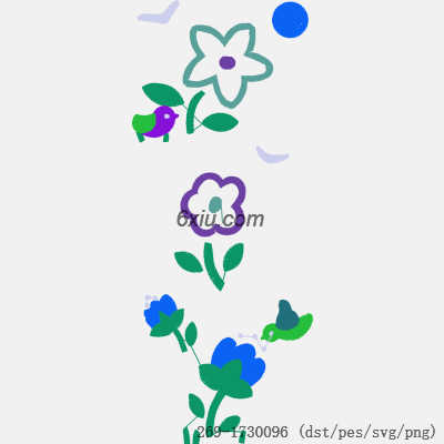 svg矢量绣花图下载