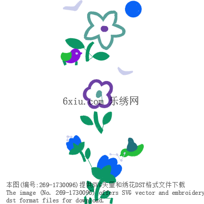 svg矢量绣花图下载