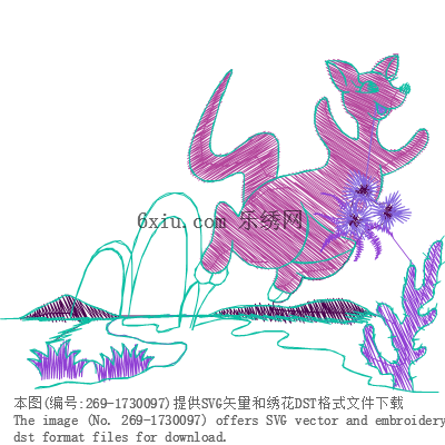 svg矢量绣花图下载