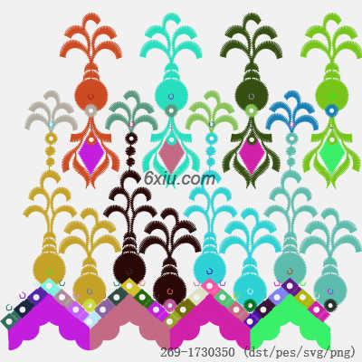 svg矢量绣花图下载