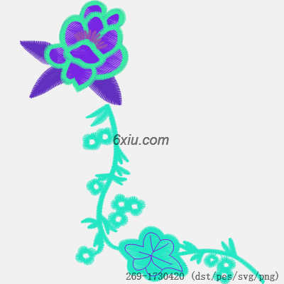 svg矢量绣花图下载
