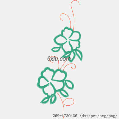 svg矢量绣花图下载