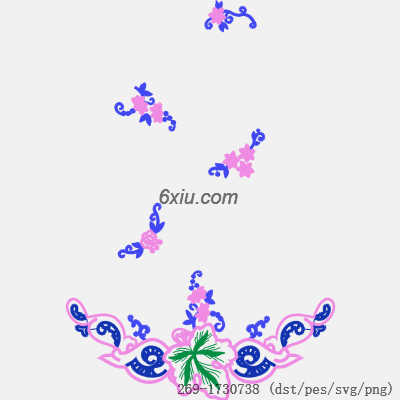 svg矢量绣花图下载