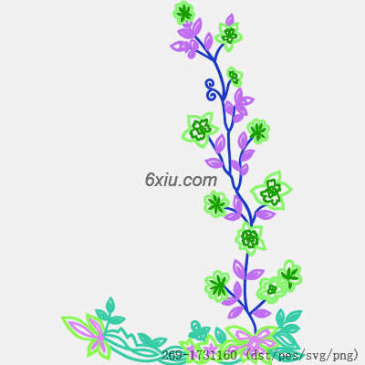 svg矢量绣花图下载