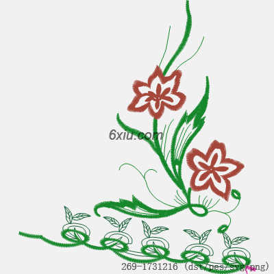 svg矢量绣花图下载