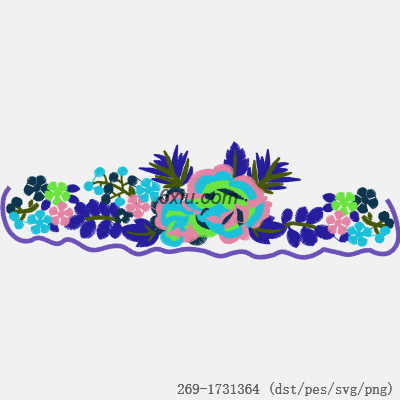 svg矢量绣花图下载
