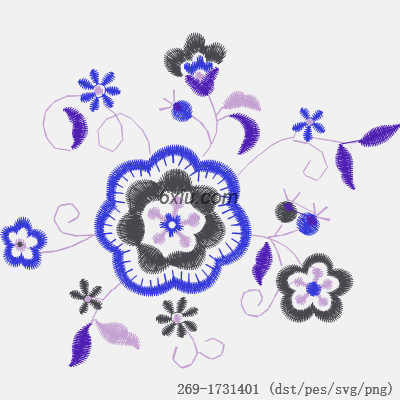 svg矢量绣花图下载