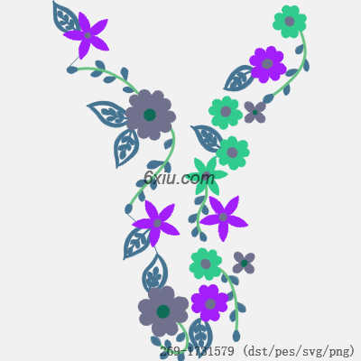 svg矢量绣花图下载
