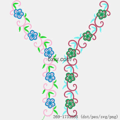 svg矢量绣花图下载